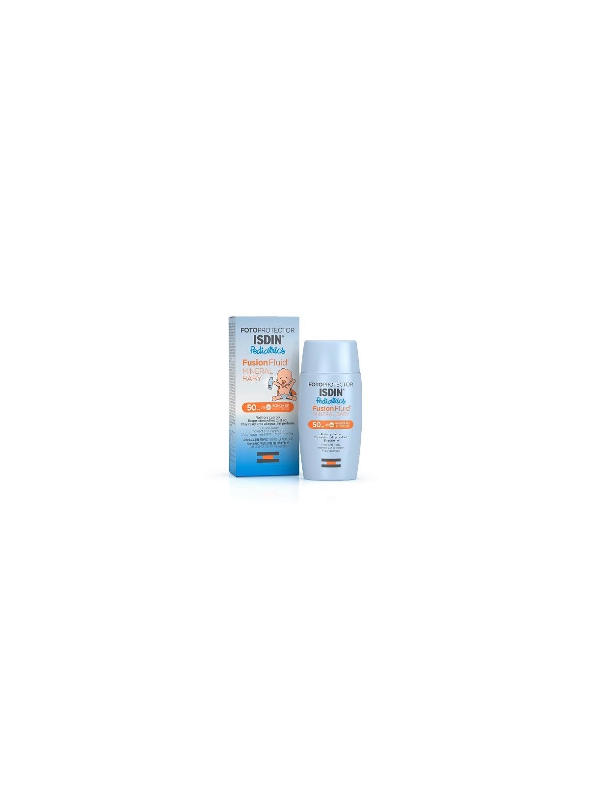 ISDIN FOTOPROTECTOR  MINERAL BABY SPF 50+ FUSION FLUID