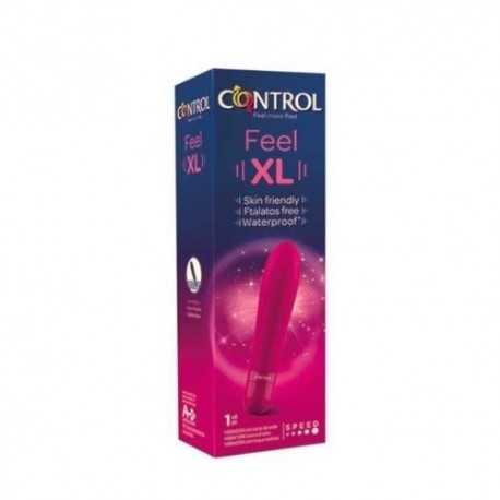 CONTROL FEEL XL VIBRATORE 16 CM SETOSO AL TATTO 
