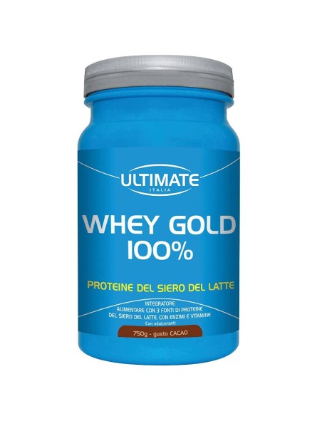 Ultimate Whey Gold 100% Proteine del siero del latte gusto Cacao 750 g
