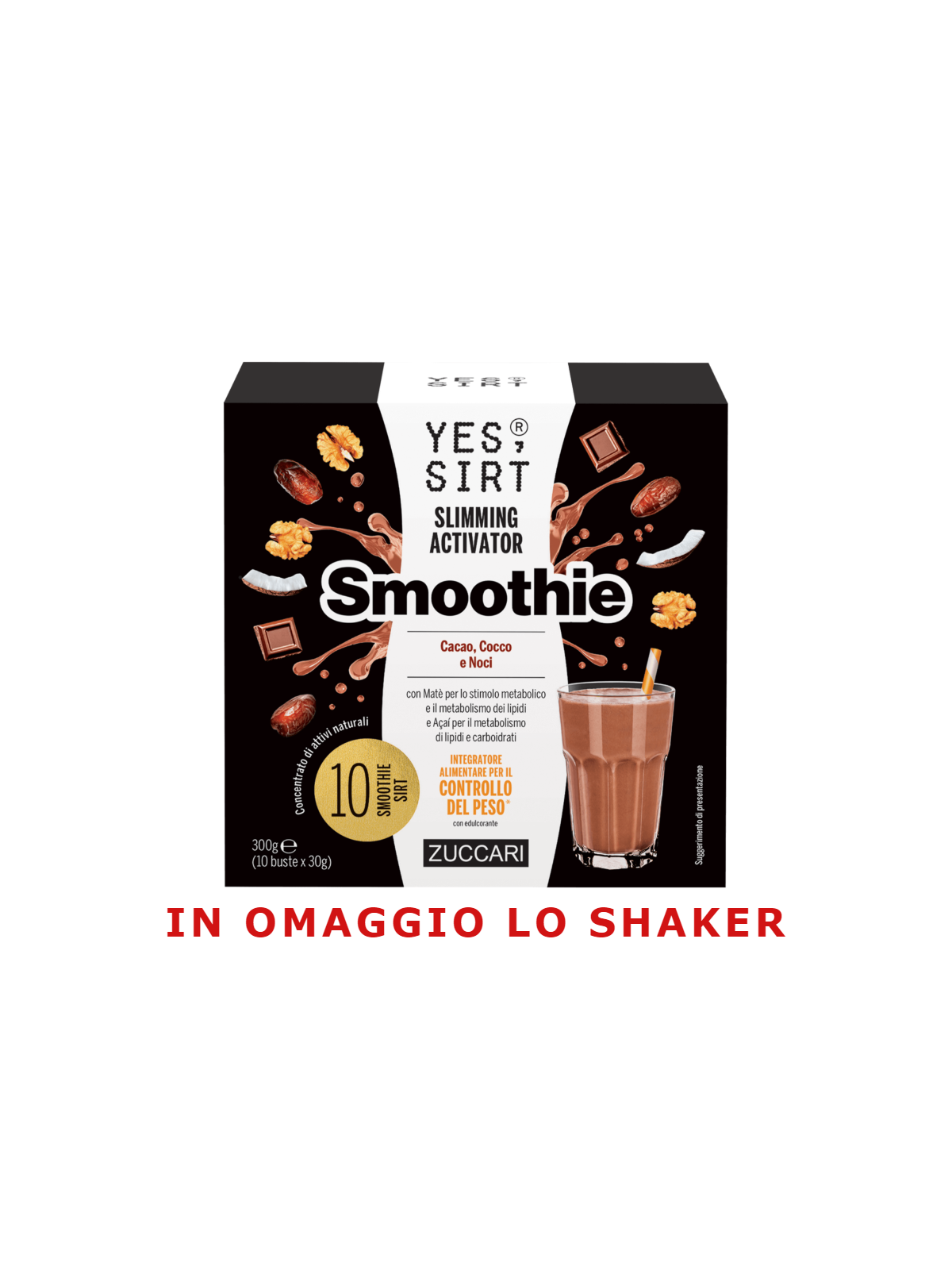 Yes Sirt Slimming Activator Smoothie Cacao, Cocco e Noci Zuccari