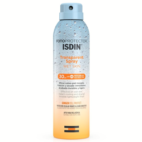 Fotoprotector ISDIN Transparent Spray Wet Skin SPF 30