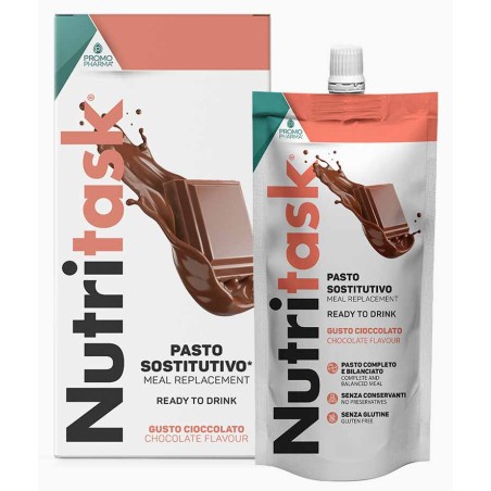 Nutritask Pasto Sostitutivo Cioccolato 2 Pouch Promopharma