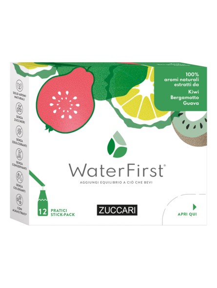 Zuccari WaterFirst Kiwi Bergamotto Guava 12 Stick-pack