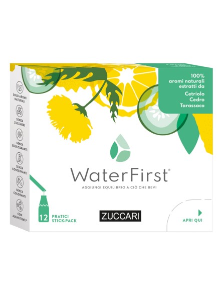 Zuccari WaterFirst Cetriolo Cedro Tarassaco 12 Stick-pack