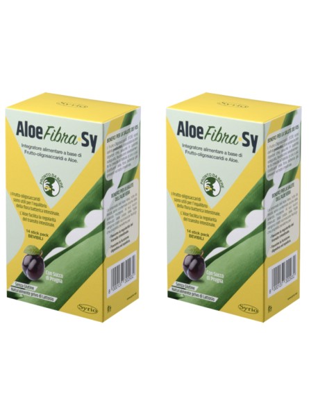 Aloe Fibra Sy Syrio 28 Stick Confezione Doppia Regolarità Intestinale