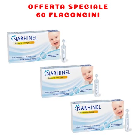 Narhinel soluzione Fisiologica 60 flaconcini Offerta Speciale
