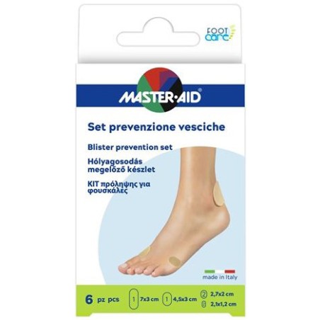 Set Prevenzione Vesciche 6 pezzi Foot Care Master Aid
