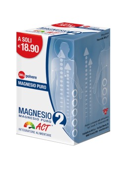 Magnesio 2 Act - Magnesio Puro 300 g polvere