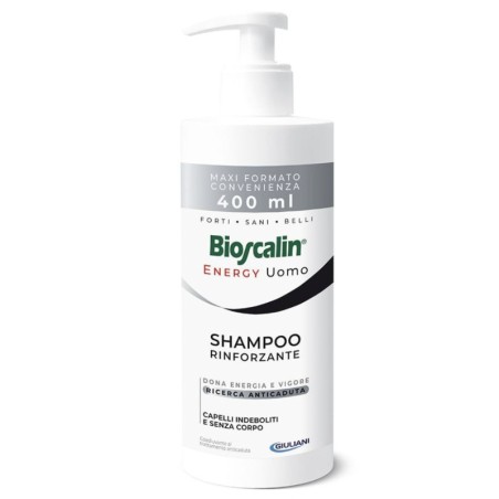 Bioscalin Energy Uomo Shampoo Rinforzante Maxi formato 400 ml