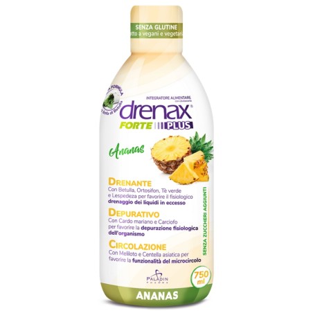 Drenax Forte Ananas PLUS 750 ml per un'azione drenante efficace
