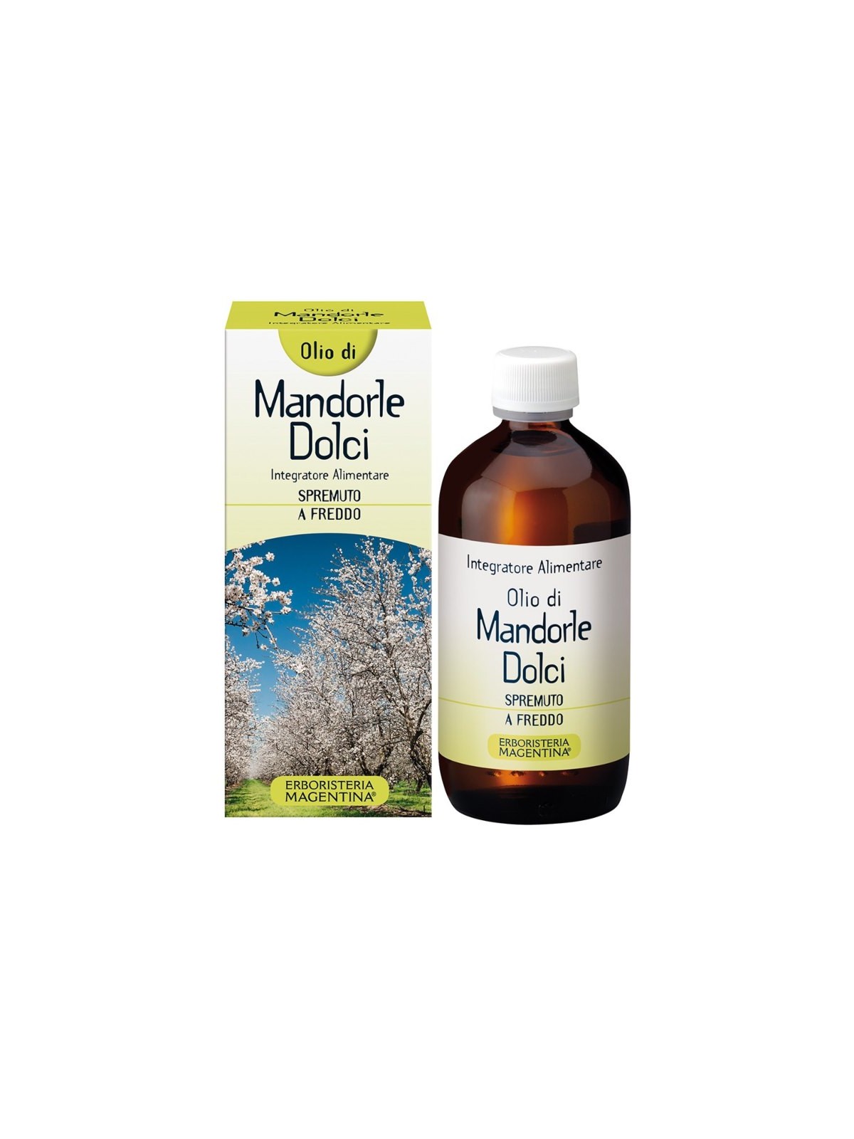 Olio di Mandorle Dolci Integratore alimentare 250 ml Erboristeria Magentina