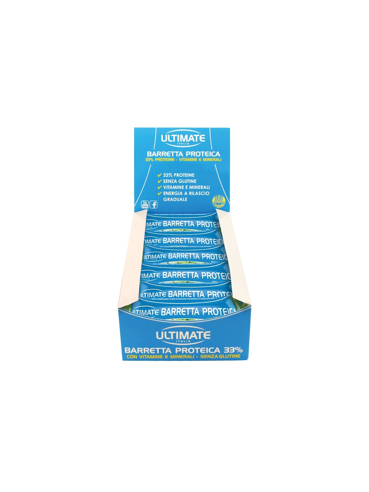 Ultimate Barretta Proteica Yogurt/Mela 24 Pezzi Confezione Risparmio
