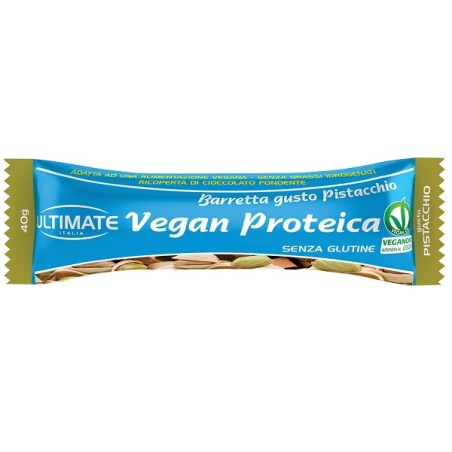 Ultimate Barretta Proteica Vegan Pistacchio 40 g Senza lattosio
