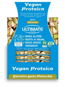 Ultimate Barrette Proteiche Vegan Pistacchio 24 pezzi Senza lattosio