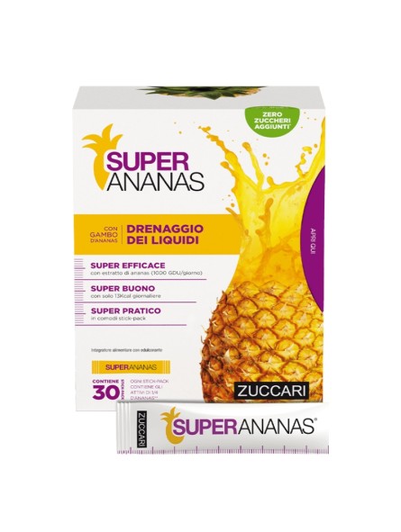 Zuccari Super Ananas 30 Stick-pack Drenante