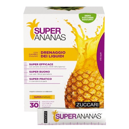 Zuccari Super Ananas 30 Stick-pack Drenante