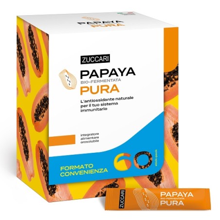 Zuccari Papaya Pura Bio Fermentata Formato Convenienza 60 Stick-pack
