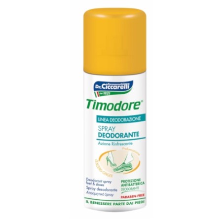 Timodore Spray Deodorante Zenzero ad Azione Rinfrescante