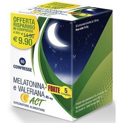 MELATONINA + FORTE 5 COMPLEX E VALERIANA ACT 60 compresse da 190 mg